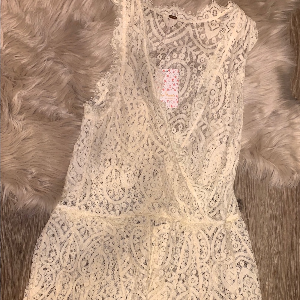 Free people lace slip dress